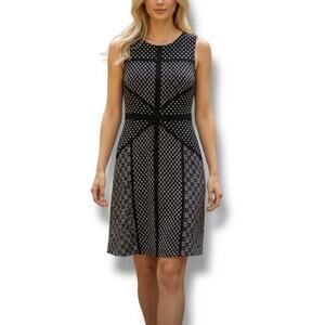Just...Taylor mixed print sleeveless A-line dress women's 10
